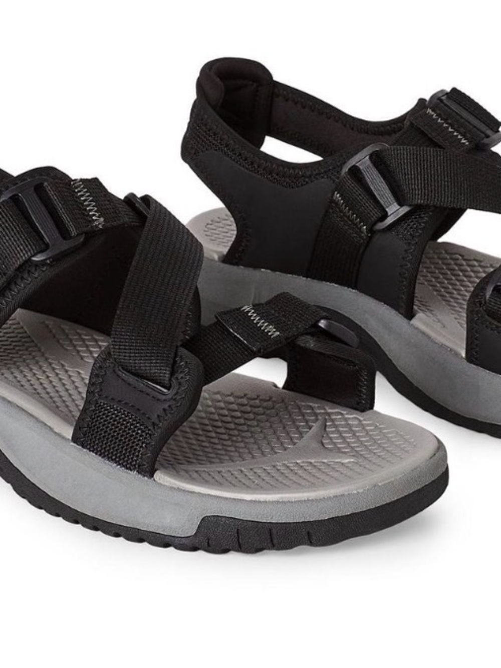 Ozark Trail Black and Gray Slip-On Outdoor Sandal